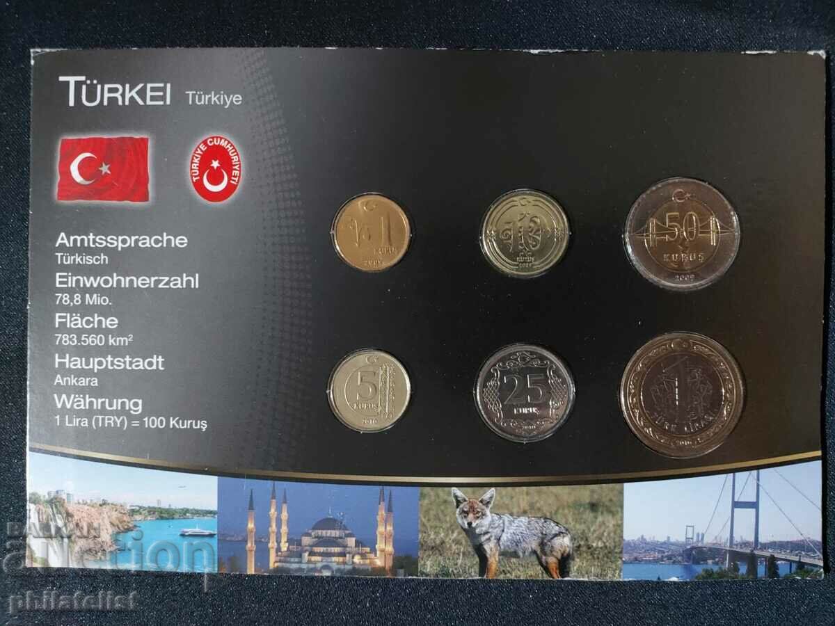Set complet - Turcia 2009-2010, 6 monede