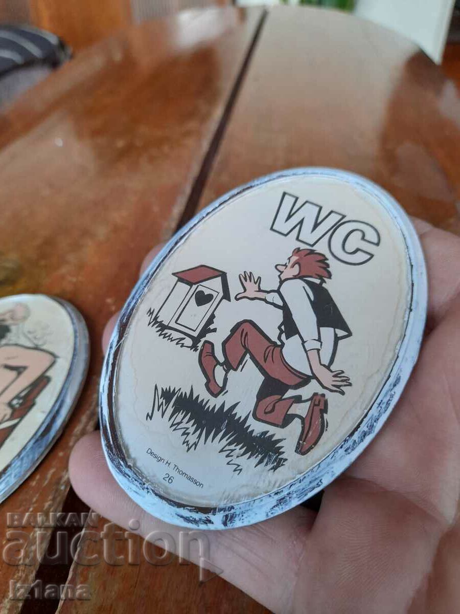 Old sign, signs Bathroom, Toilet with price 63.00 BGN | € 32.21 Old sign, signs Bathroom, Toilet with price 63.00 BGN | € 32.21