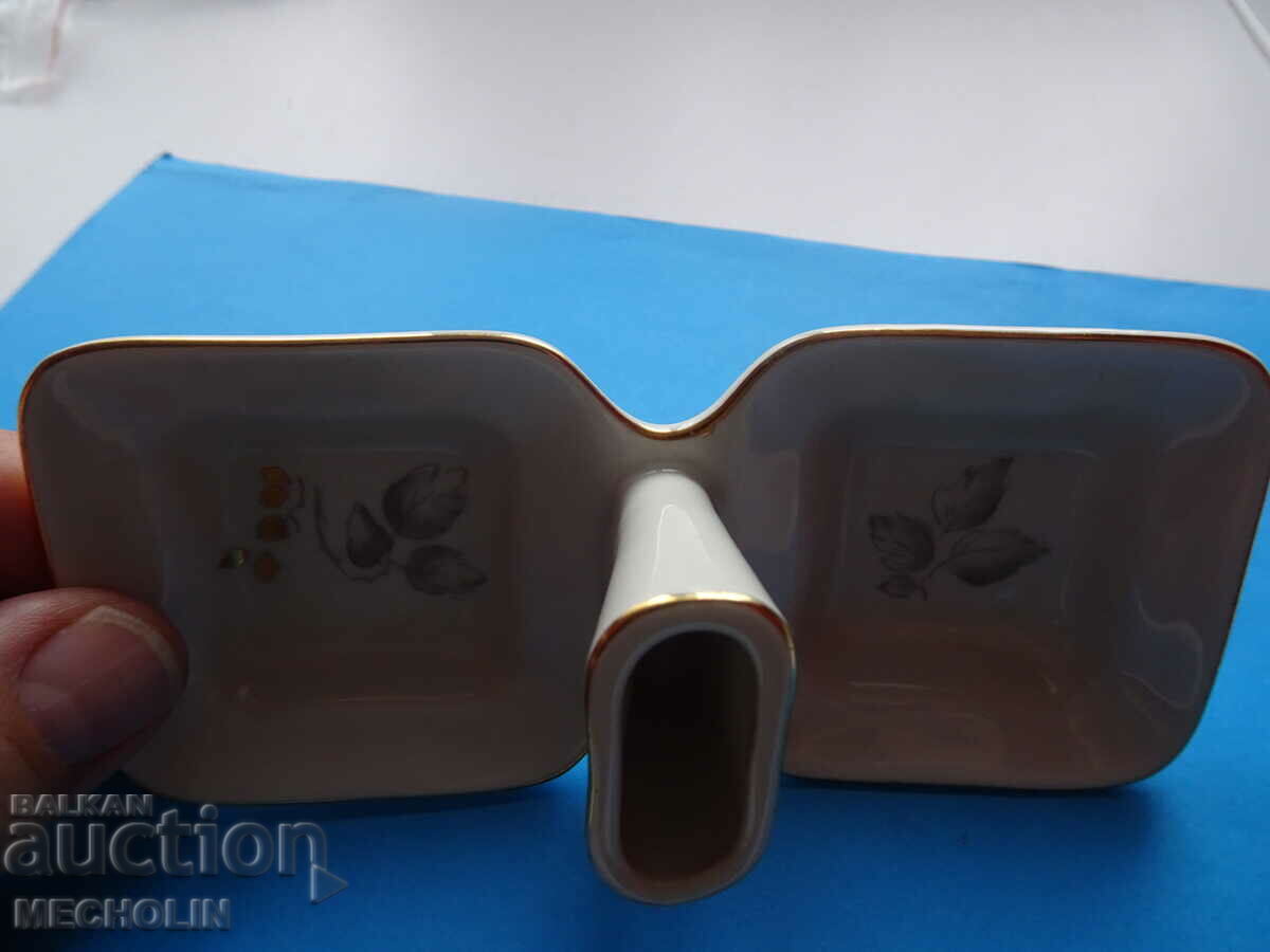 VERY OLD BULGARIAN SALT PORCELAIN - 6 VERY OLD BULGARIAN SALT PORCELAIN - 6