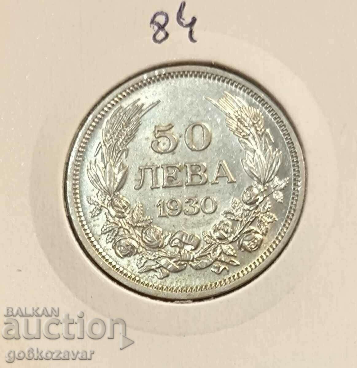 Bulgaria 50 BGN 1930 Silver! UNC!
