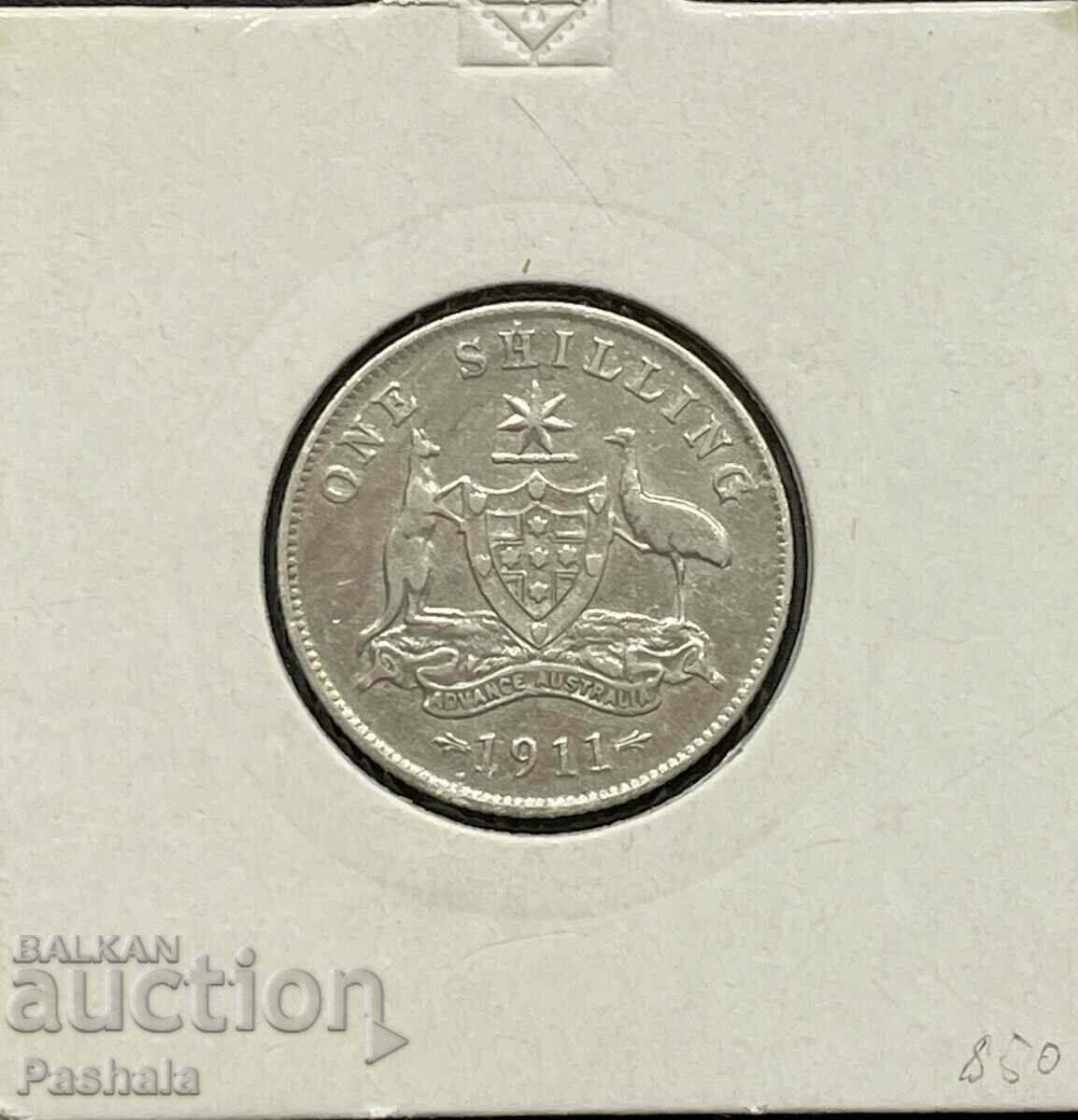 Australia 1 Shilling 1911