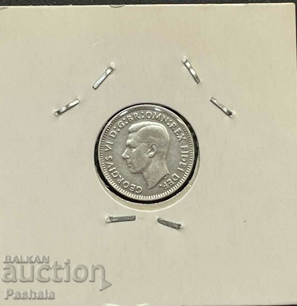 Australia 3 pence 1949 with price 10.00 BGN | € 5.11 Australia 3 pence 1949 with price 10.00 BGN | € 5.11