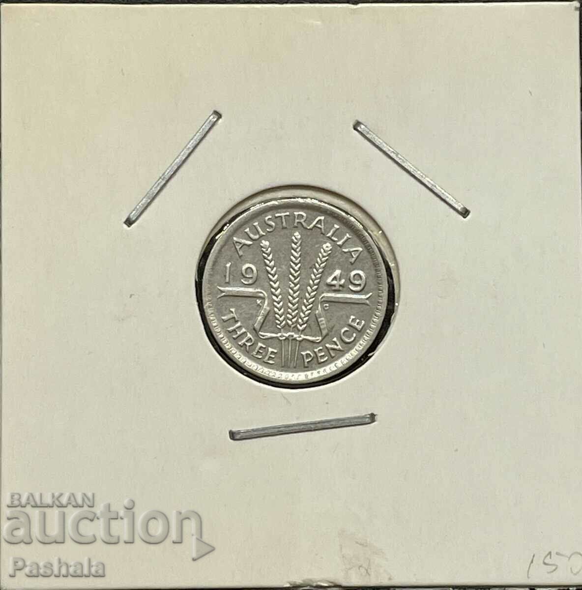 Australia 3 pence 1949
