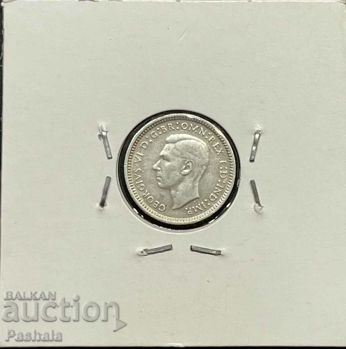 Australia 3 pence 1943 with price 10.00 BGN | € 5.11 Australia 3 pence 1943 with price 10.00 BGN | € 5.11