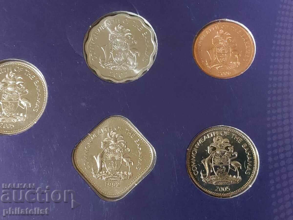 Auction Complete set - Bahamas 1992-2007, 5 coins Auction Complete set - Bahamas 1992-2007, 5 coins