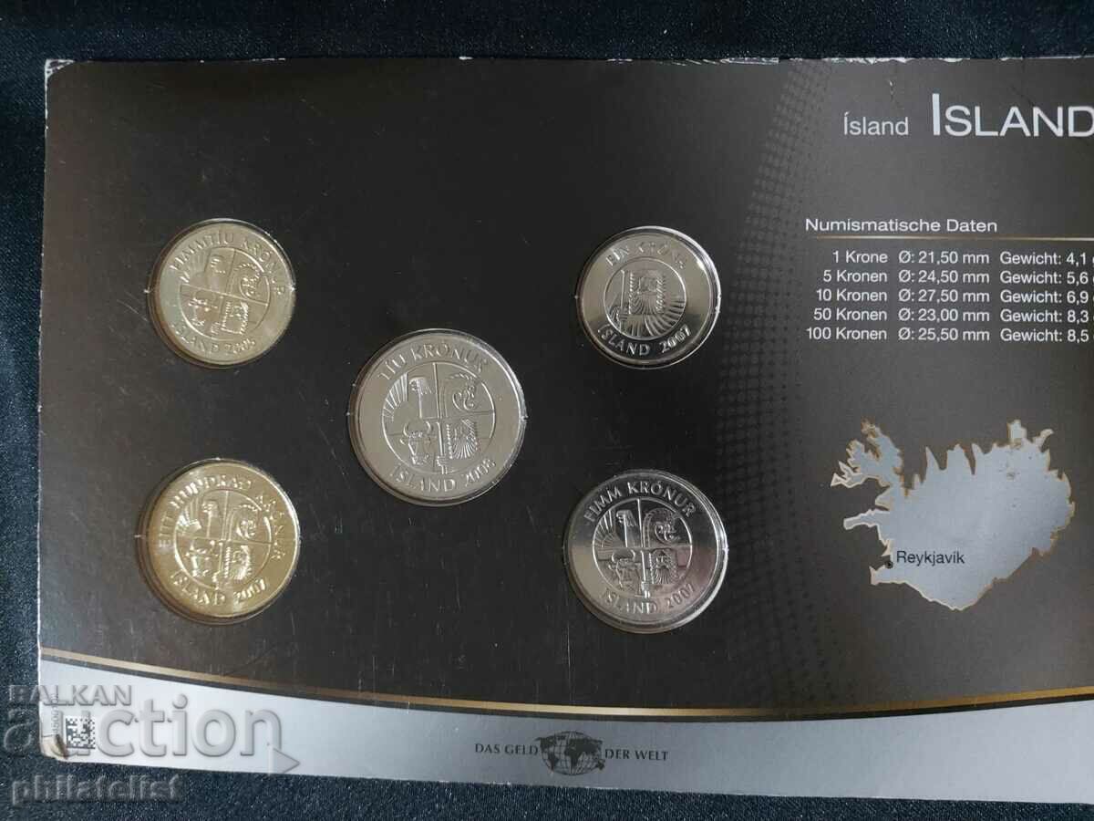 Iceland 2005-2008 - Complete set of 5 coins with price 22.00 BGN | € 11.25 Iceland 2005-2008 - Complete set of 5 coins with price 22.00 BGN | € 11.25