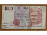 1000 лири 1990 година, Италия