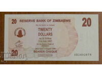 20 DOLLARS 2006, Zimbabwe- UNC