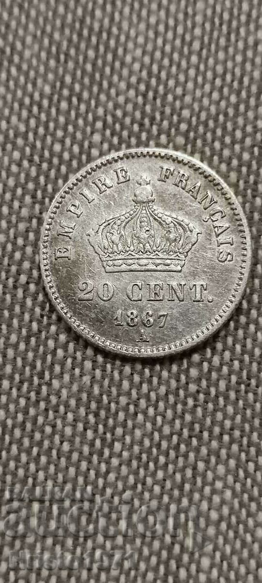 20 de centi 1867 litera A