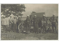 Bulgaria, grup militar, tabără, carte poștală - fotografie (RPPC)