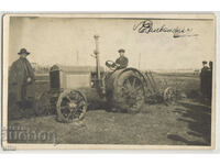 Bulgaria, Tractor and plough, 1928, Exi Jumaya