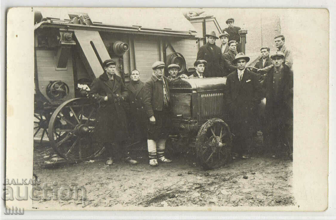 Bulgaria, Tractor, postcard - photo (RPPC).