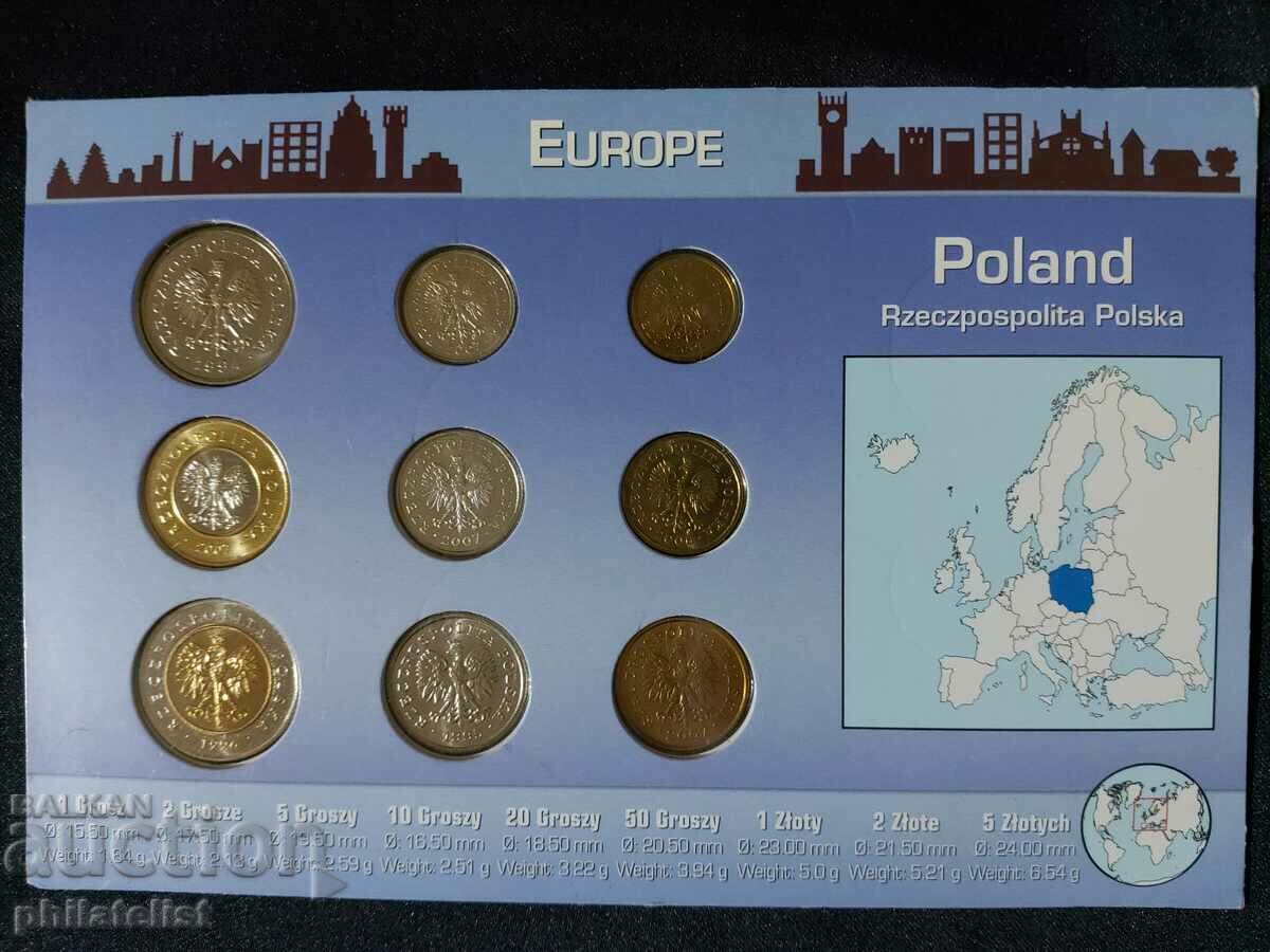 Complete set - Poland 1994-2007, 9 coins with price 22.00 BGN | € 11.25 Complete set - Poland 1994-2007, 9 coins with price 22.00 BGN | € 11.25