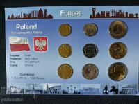 Complete set - Poland 1994-2007, 9 coins