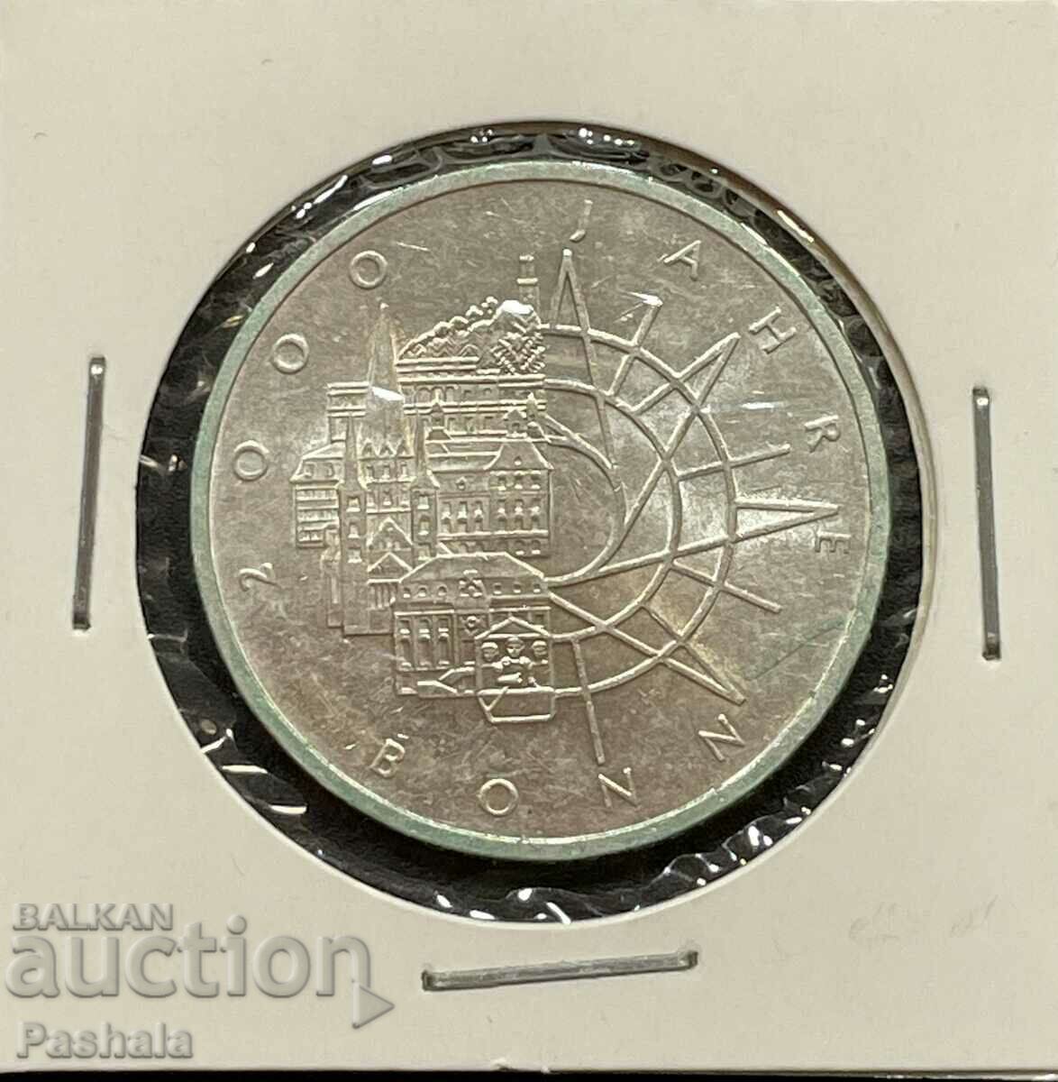 Германия 10 марки 1989 г. Сребро.