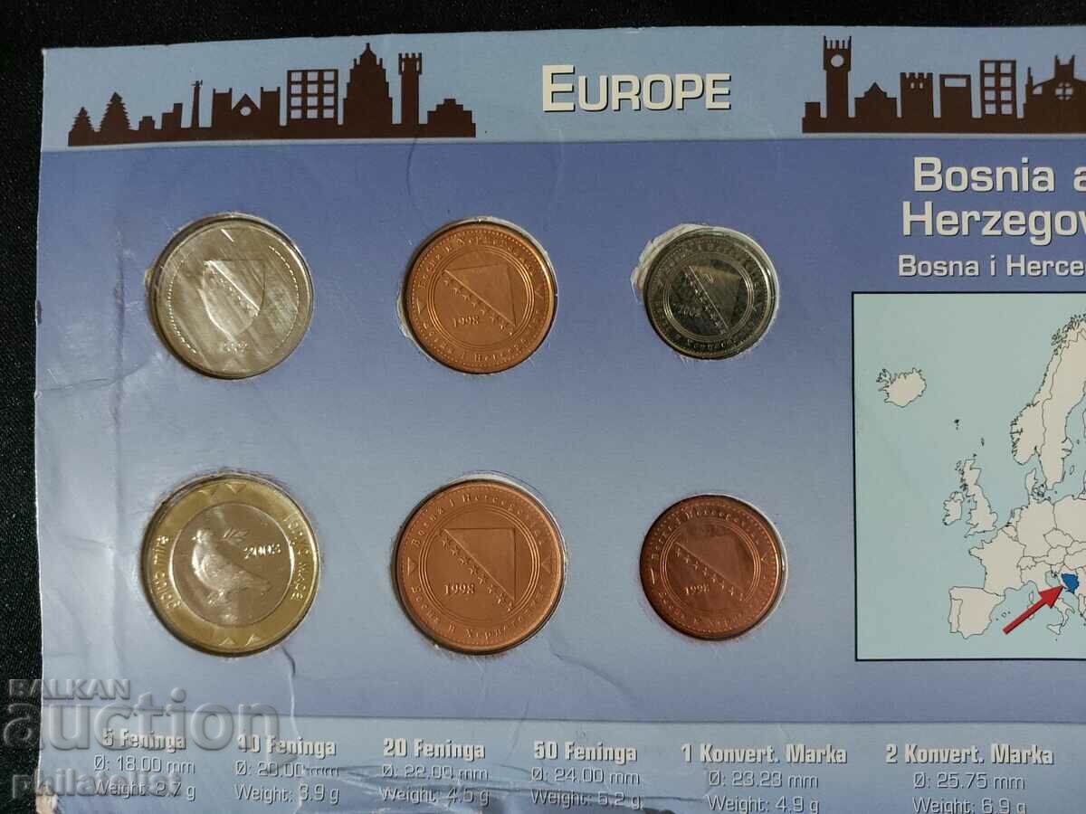Complete set - Bosnia and Herzegovina 1998 - 2005, 6 coins with price 22.00 BGN | € 11.25 Complete set - Bosnia and Herzegovina 1998 - 2005, 6 coins with price 22.00 BGN | € 11.25