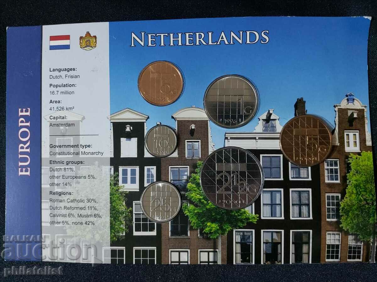 Olanda 1996-2000 - Set complet de 6 monede