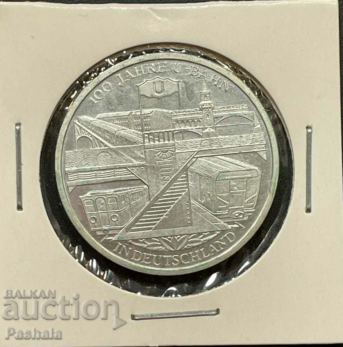 Германия 10 евро 2002 г. Сребро.
