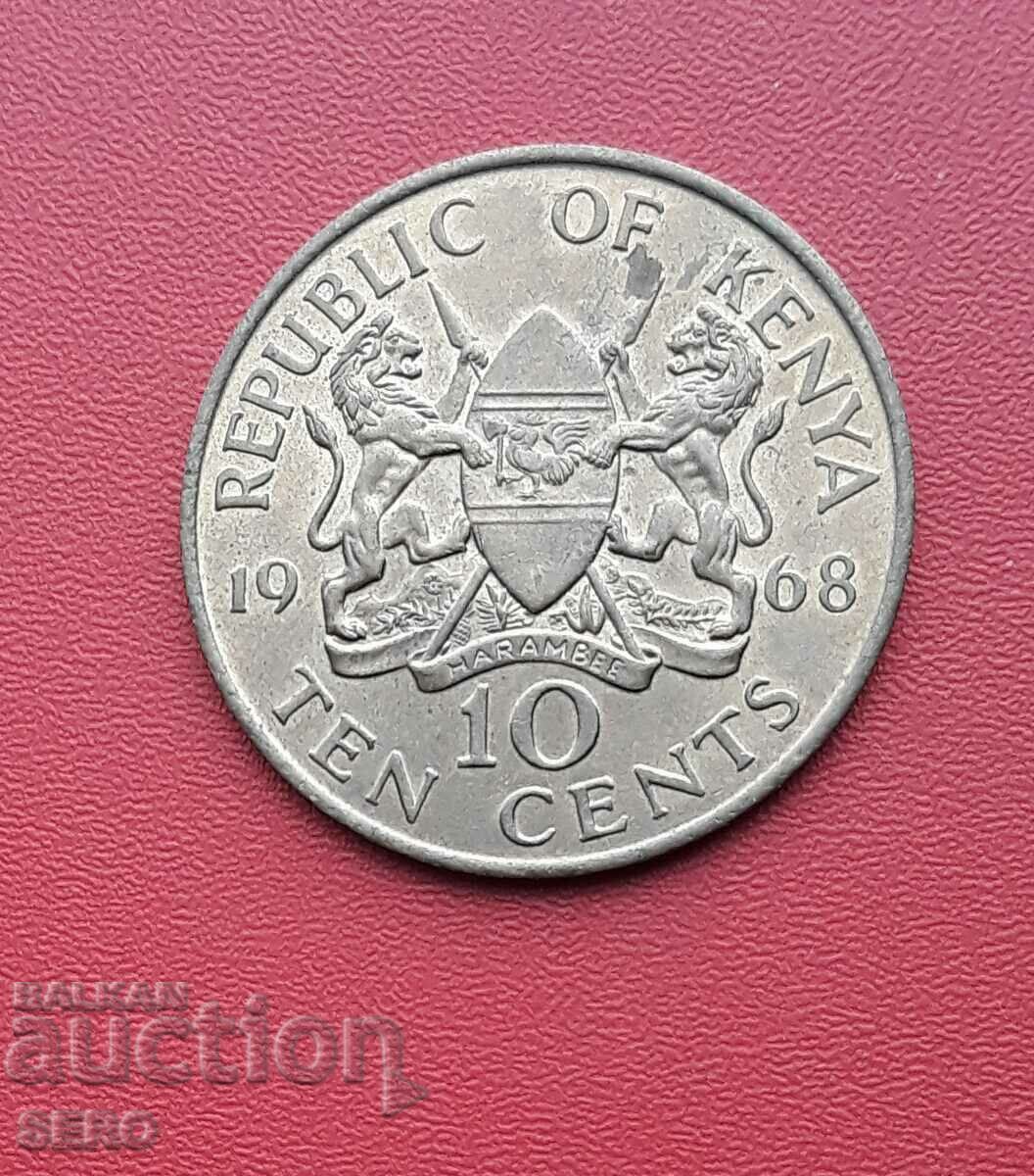 Кения-10 цента 1968