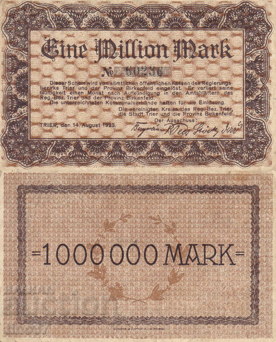 tino37- GERMANY - 1000000 MARKS - 1923- VF