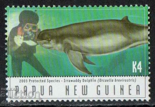 2003. Papua Noua Guinee. Specii protejate - delfini.