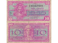 tino37- SUA /USA/ - 10 CENȚI /CERTIFICAT MILITAR/ - 1954