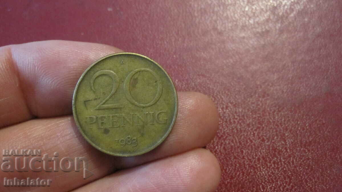 20 pfennig 1983 GDR