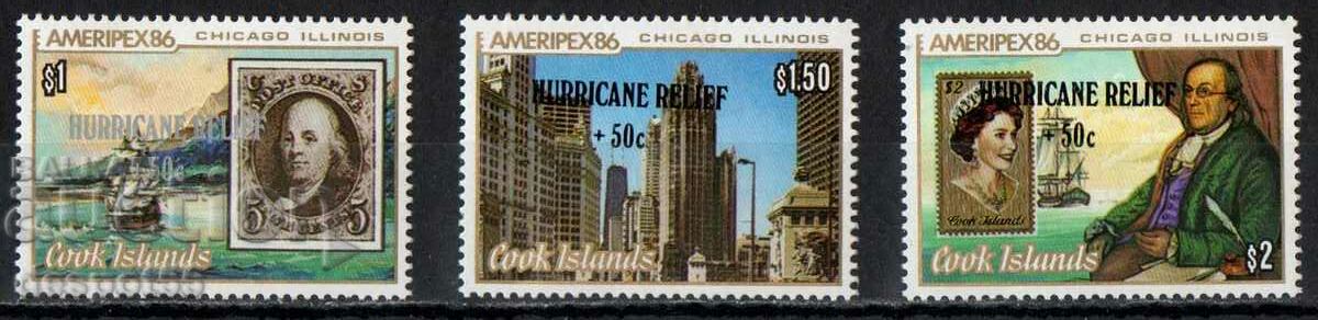 1987. Cook Islands. 1986 series with overprint.