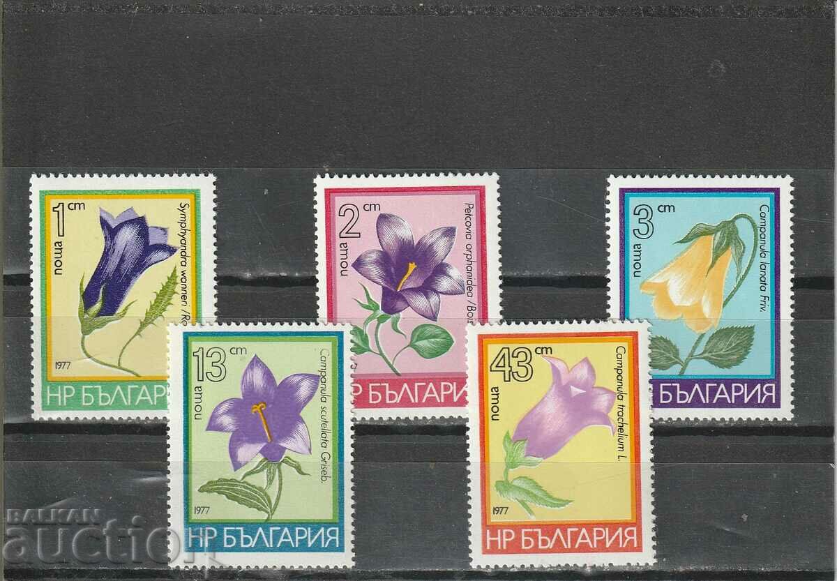 Bulgaria 1977 Mountain flowers BK№2631/5 clean