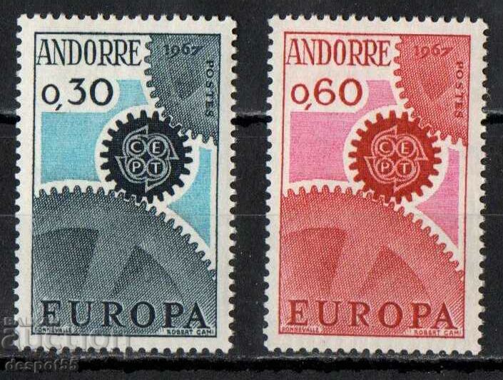 1967. Андора (фр). Европа.