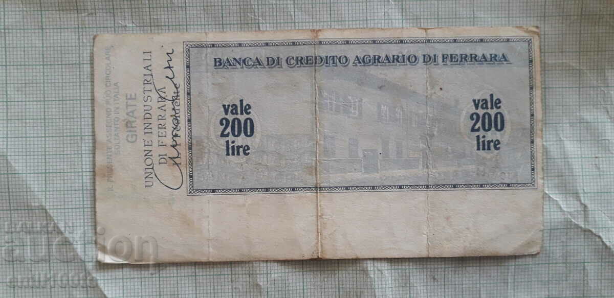 200 lira Traveller's Bank Check Italy 1976 with price 2.00 BGN | € 1.02 200 lira Traveller's Bank Check Italy 1976 with price 2.00 BGN | € 1.02