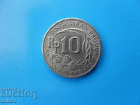 10 рупии 1971 г. Индонезия