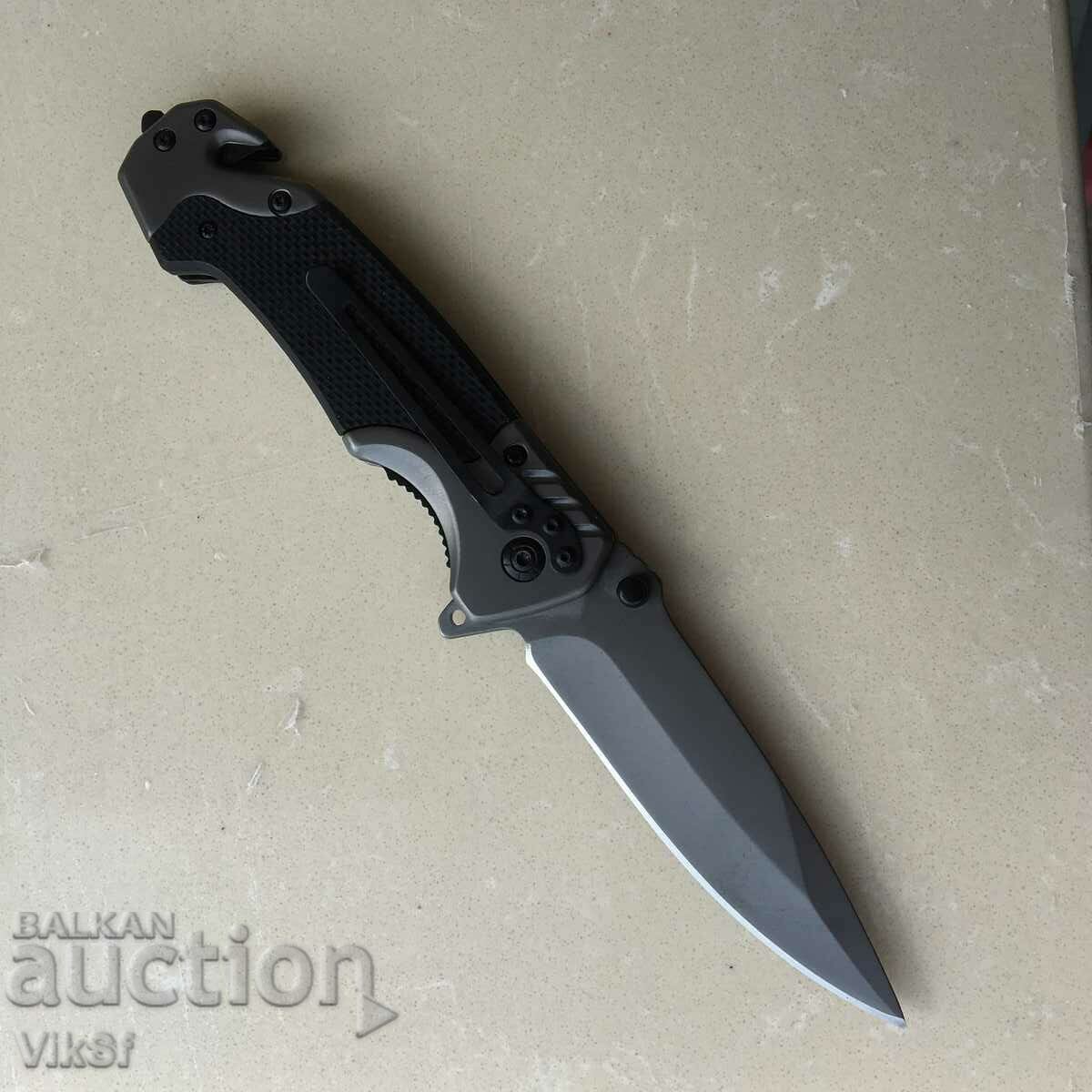 Browning 95x 220 mm - folding semi-automatic knife, cutter, with price 19.50 BGN | € 9.97 Browning 95x 220 mm - folding semi-automatic knife, cutter, with price 19.50 BGN | € 9.97