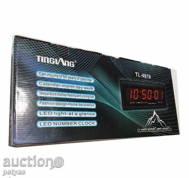 Large LED electronic clock Tingiang TL-4819 with price 45.50 BGN | € 23.26 Large LED electronic clock Tingiang TL-4819 with price 45.50 BGN | € 23.26
