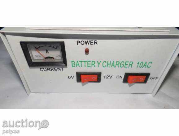 CHARGER DEVICE FOR ACUMULATOR - 10AMP - 6V / 12V with price 28.50 BGN | € 14.57 CHARGER DEVICE FOR ACUMULATOR - 10AMP - 6V / 12V with price 28.50 BGN | € 14.57