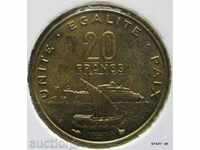 Djibouti 20 de franci 1999
