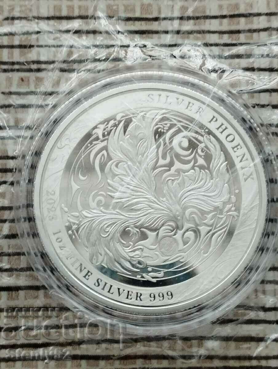 Silver coin 1oz. Phoenix bird - New Zealand