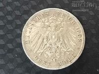 Германия 3 марки  1908 година
