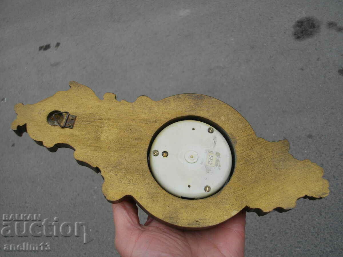 OLD BLACKWALD BAROMETER WOOD CARVING - 6 OLD BLACKWALD BAROMETER WOOD CARVING - 6