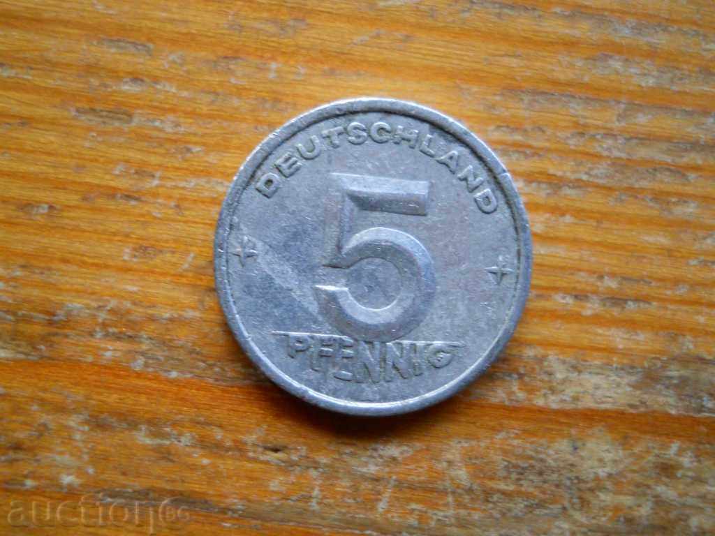 5 pfennig 1948 - RDG