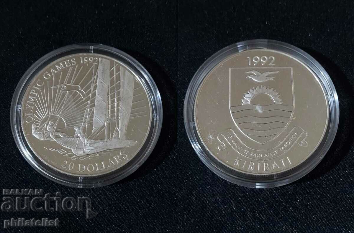 Кирибати 1992 - 20 долара - Олимпийски игри - спорт