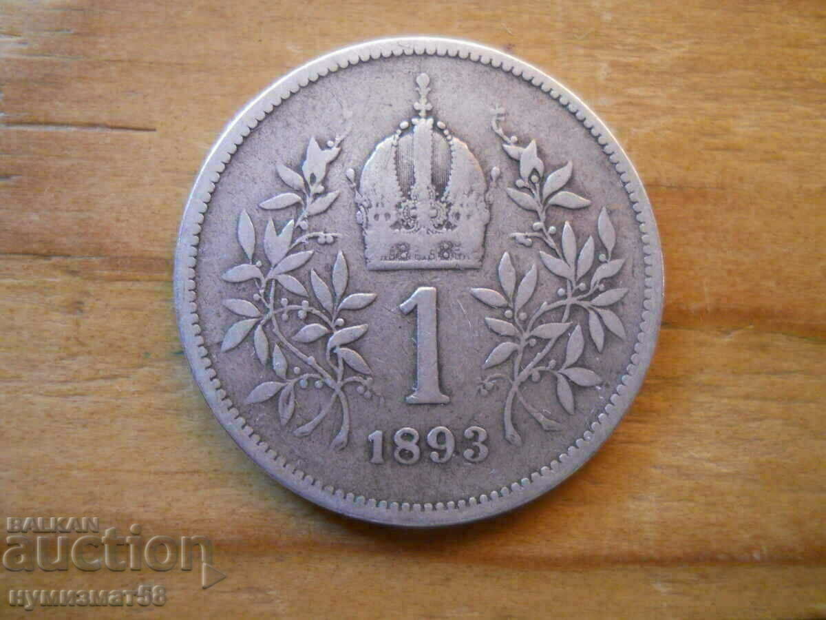 1 coroană 1893 (argint) - Austria
