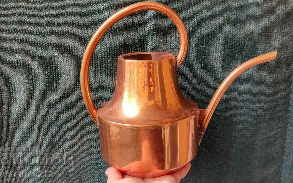 Copper watering can, large with price 40.00 BGN | € 20.45 Copper watering can, large with price 40.00 BGN | € 20.45