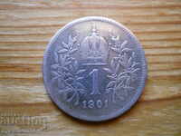 1 крона 1901 г (сребро)  - Австрия