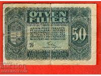 HUNGARY HUNGARY 50 Fillera issue - issue 1920