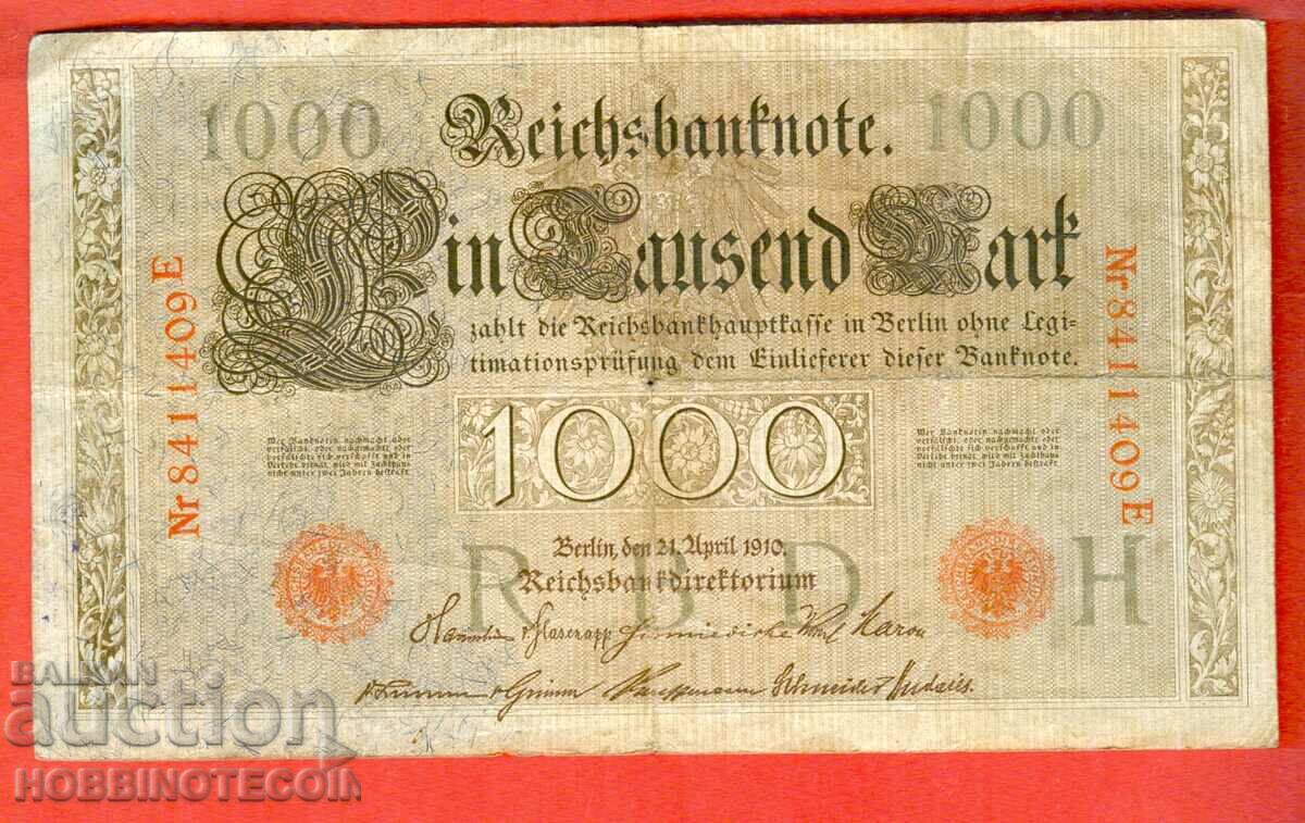 GERMANIA GERMANIA 1000 1 000 emisiune 1910 SIGIL ROȘU 2