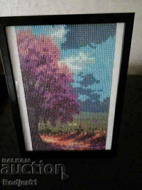 Delivery of TAPESTRY, puzzle, painting with diamond beads - Wood
