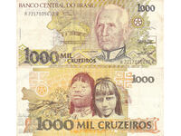 tino37- BRAZIL - 1000 CRUZEIROS - 1991 - VF