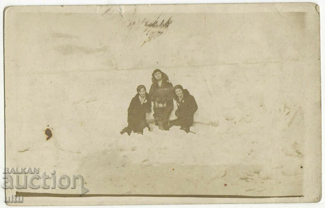 Bulgaria, Frozen Danube, 21/2/1932, photo card