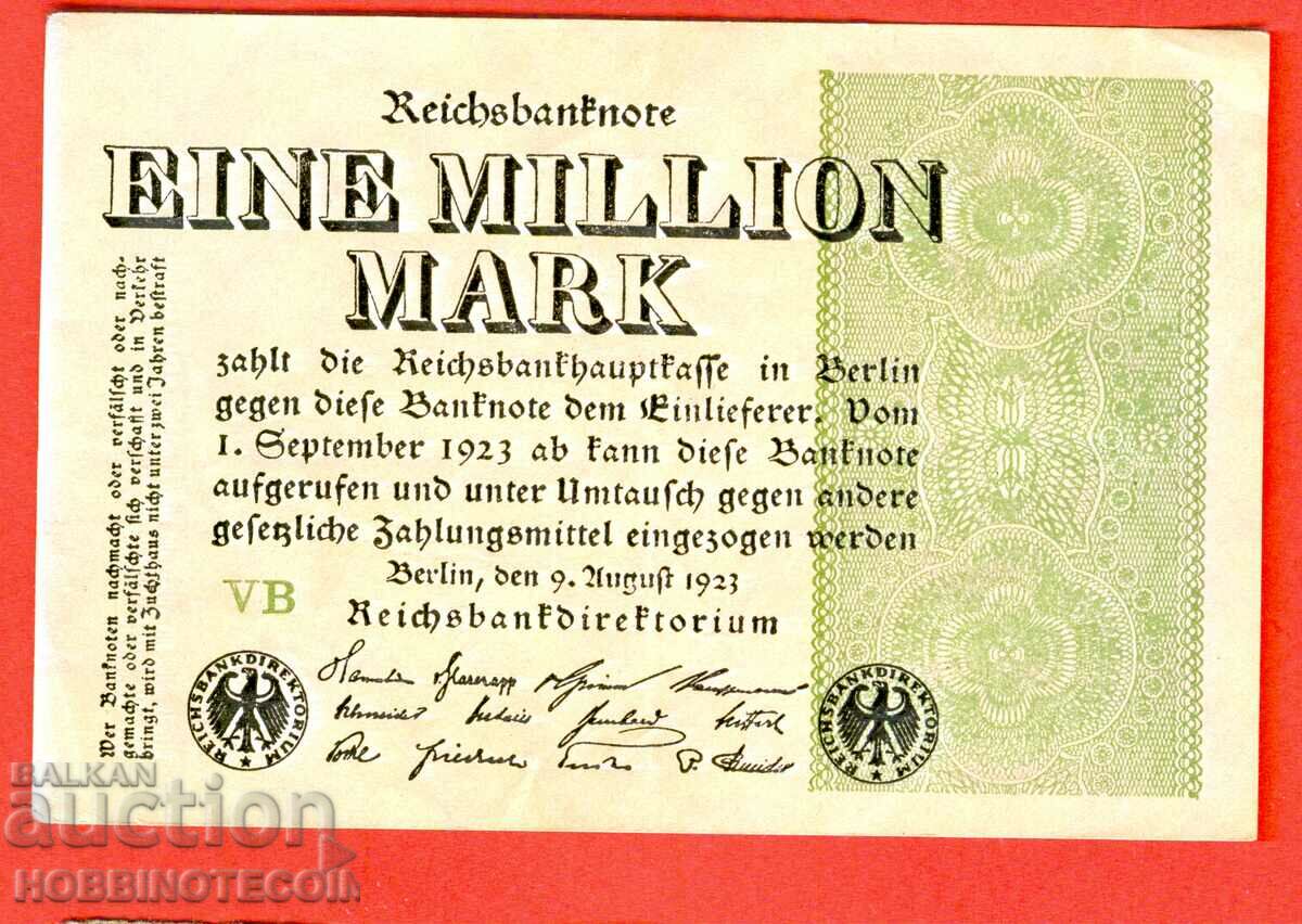 ГЕРМАНИЯ GERMANY 1 МИЛИОН Марки 1000000 емисия issue 1923 VD